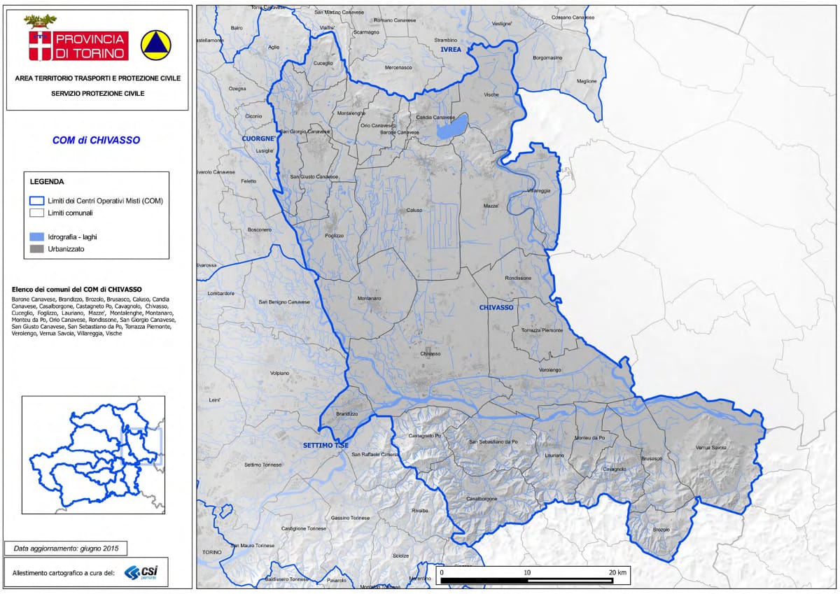 Mappa C.O.M. Chivasso