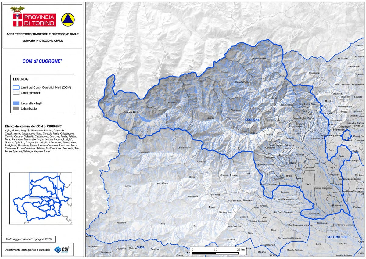 Mappa C.O.M. Cuorgnè