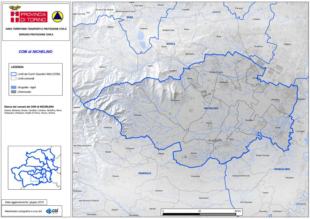 Mappa C.O.M. Nichelino